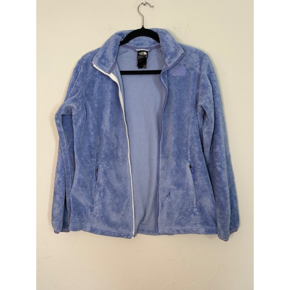 The North Face Girls Fleece Jacket Zip Up Purple Kids Size XL 18‎